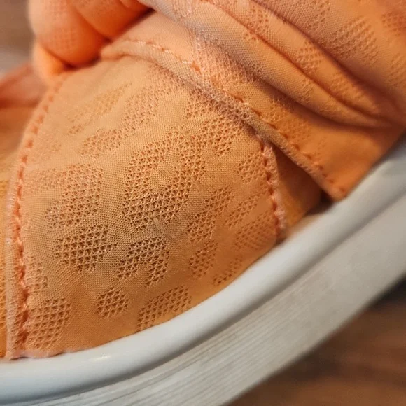 BZees LifeStride Smile Orange Wedge Slide Sandals - Picture 6 of 8